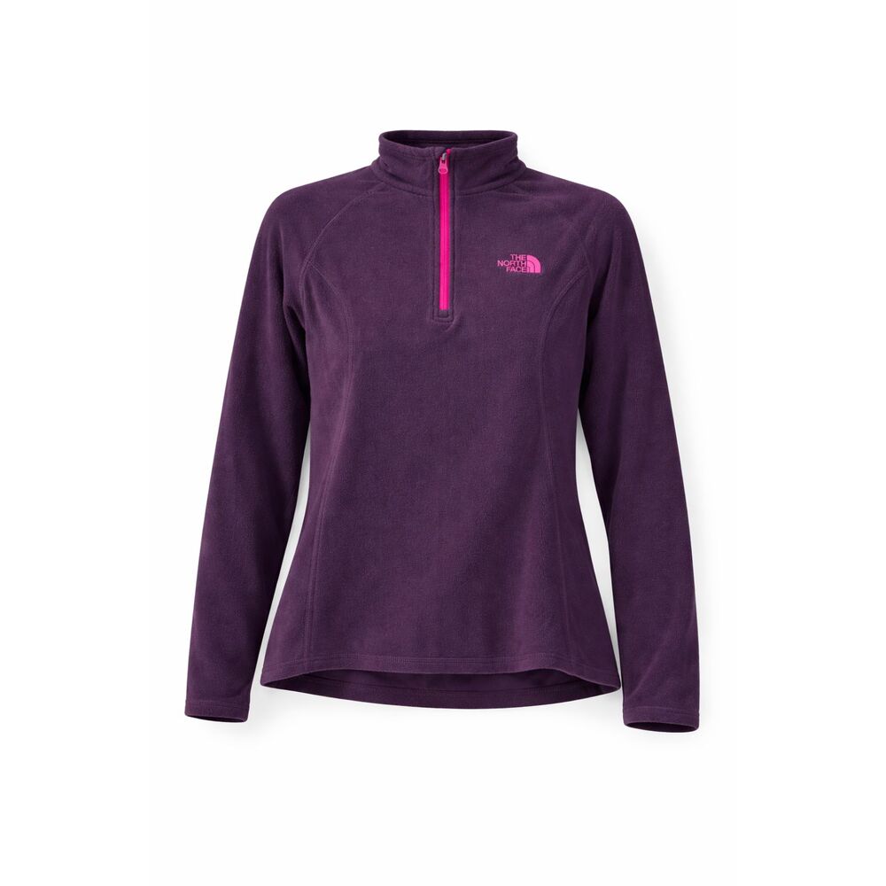 The North Face Polartec Fleece Womens‎ XS Purple Pink Half Zip Pullover Hiking